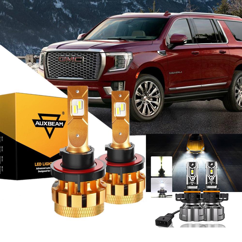 For 2007-2014 GMC Yukon F-16 Plus Series Built-in Canbus Automotive Grade 14000LM LED Light Bulbs High Low Beam Bundle - Auxbeam  – éclairage LED auto