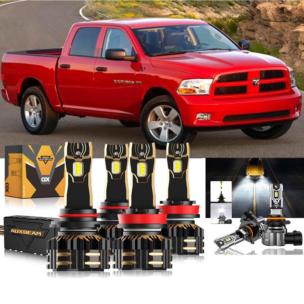 For 2011-2012 Ram 1500 (with 4 headlamps) 9005 H13 LED Headlight Bulbs Bundle - Auxbeam  – éclairage LED auto