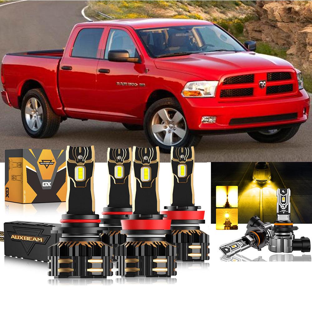 For 2011-2012 Ram 1500 (with 4 headlamps) 9005 H13 LED Headlight Bulbs Bundle - Auxbeam  – éclairage LED auto