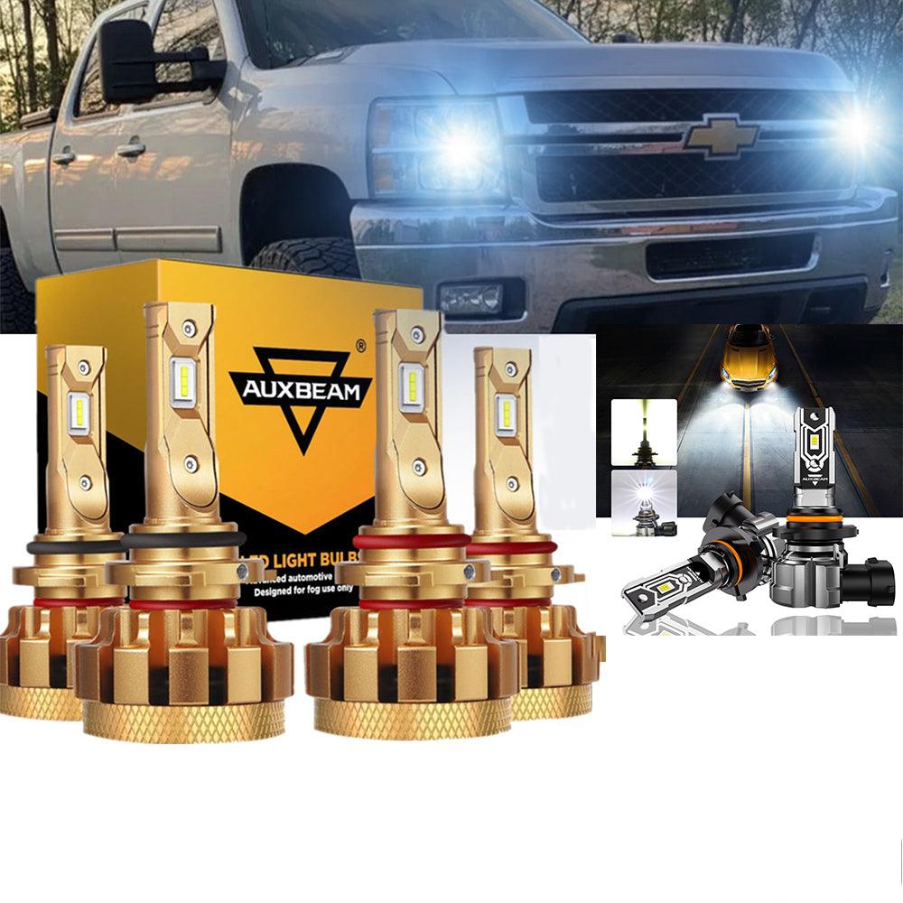 For 2003-2006 Chevrolet Silverado 2500 HD F-16 Plus Series Built-in Canbus Automotive Grade 14000LM LED Light Bulbs High Low Beam Bundle - Auxbeam  – éclairage LED auto
