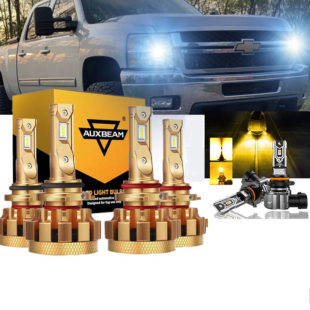 For 2003-2006 Chevrolet Silverado 2500 HD F-16 Plus Series Built-in Canbus Automotive Grade 14000LM LED Light Bulbs High Low Beam Bundle - Auxbeam  – éclairage LED auto