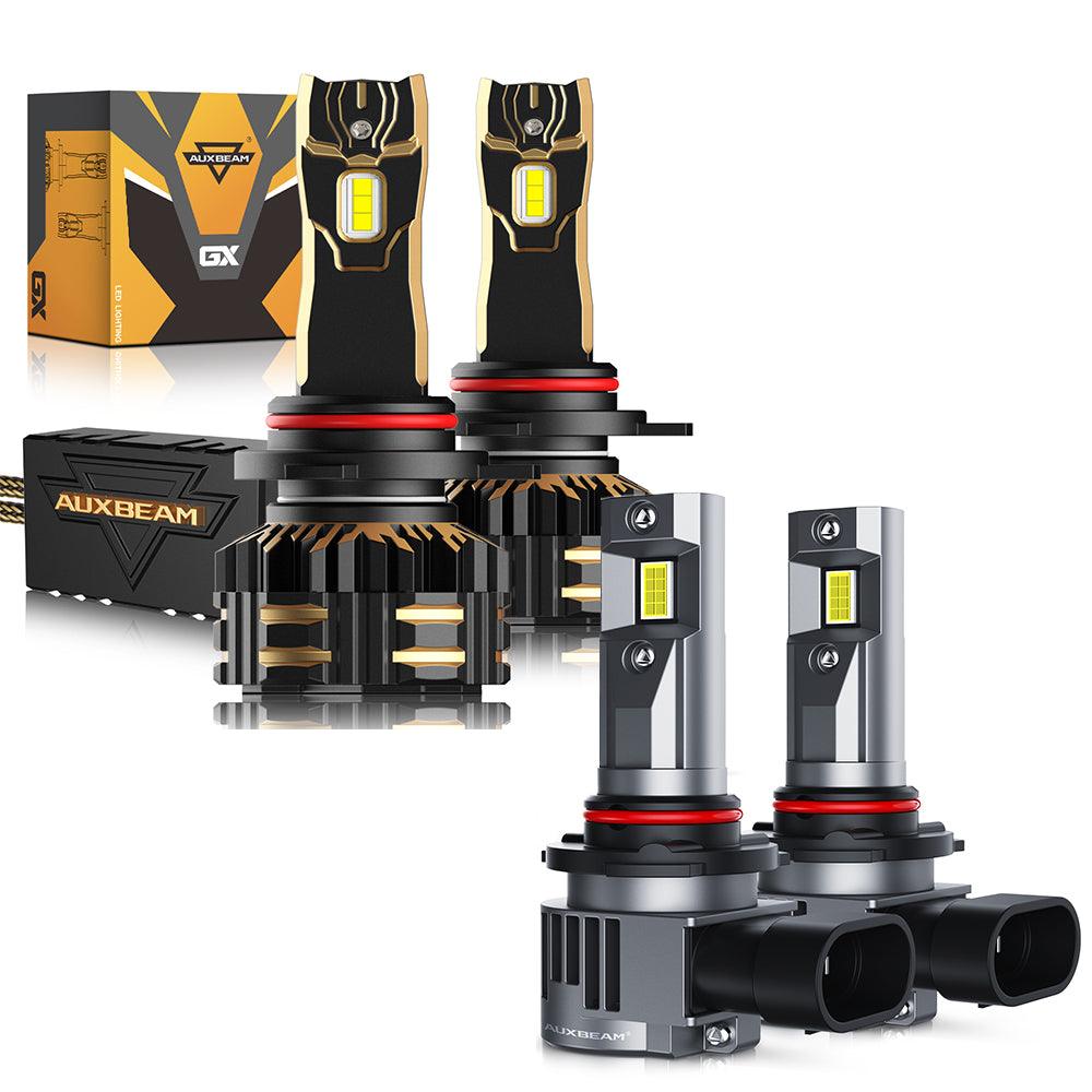 9012/HIR2 LED Headlight Bulbs 120W 25000LM GX Series Brightest 6500K Cool White | 2 Bulbs - Auxbeam  – éclairage LED auto