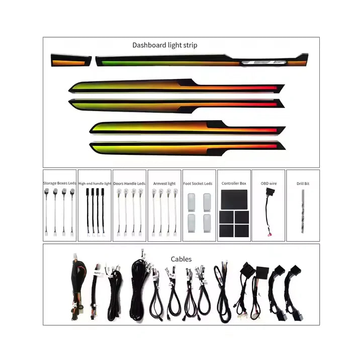 Car Ambient Light Decoration Symphony Light Full Kit Suitable for Volkswagen VW Passat B8 2017-2023 European Version | Forza-