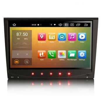 Autoradio Android 14.0 IPS, 7 pouces, avec GPS, DAB, SWC, sans fil, CarPlay, lecteur multimédia, pour Porsche 911, Cayman, Boxster 987