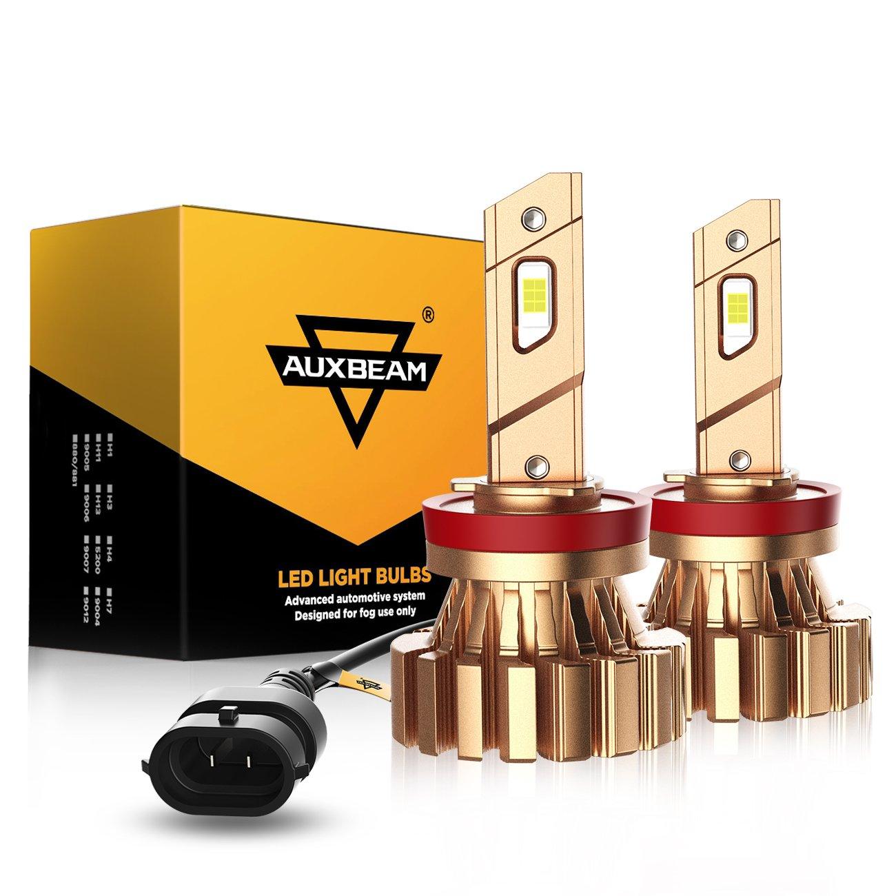 H11+H11 Headlight Bulbs 44W 4000LM X60 Series Fanless 6500K Cool White | 4 Bulbs - Auxbeam  – éclairage LED auto