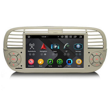 STOCK UE Erisin ES6750FWN Android 14 pour Fiat 500 500C 500S 500E lecteur multimédia DPS WiFi CarPlay AUTO Radio 4G IPS écran