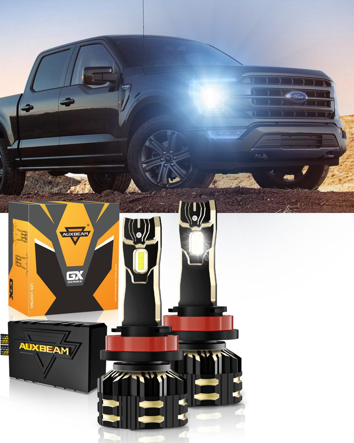 For 2021 Ford F-150 9005 H11 LED Headlight Bulbs Bundle - Auxbeam  – éclairage LED auto