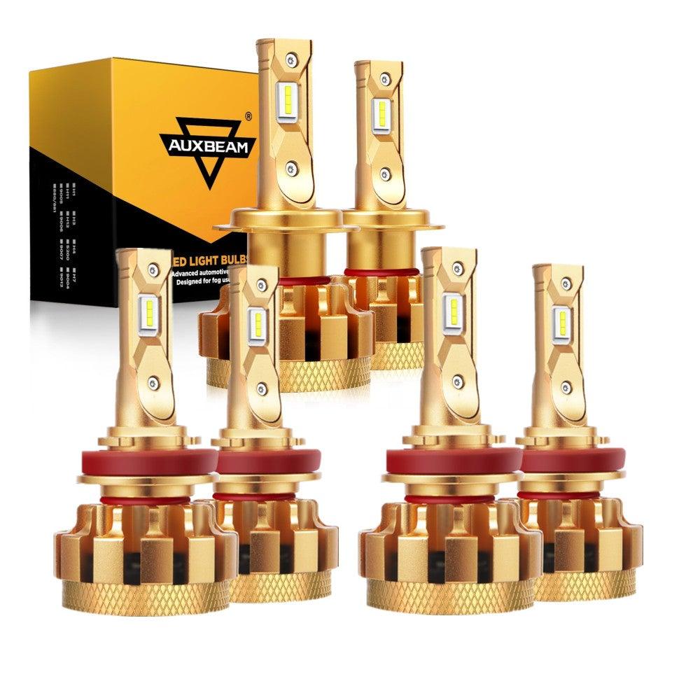 For 2015-2019 Hyundai Sonata(Hybrid/Hybrid Limited) F-16 Plus Series Built-in Canbus Automotive Grade 14000LM LED Light Bulbs High Low Beam Bundle - Auxbeam  – éclairage LED auto