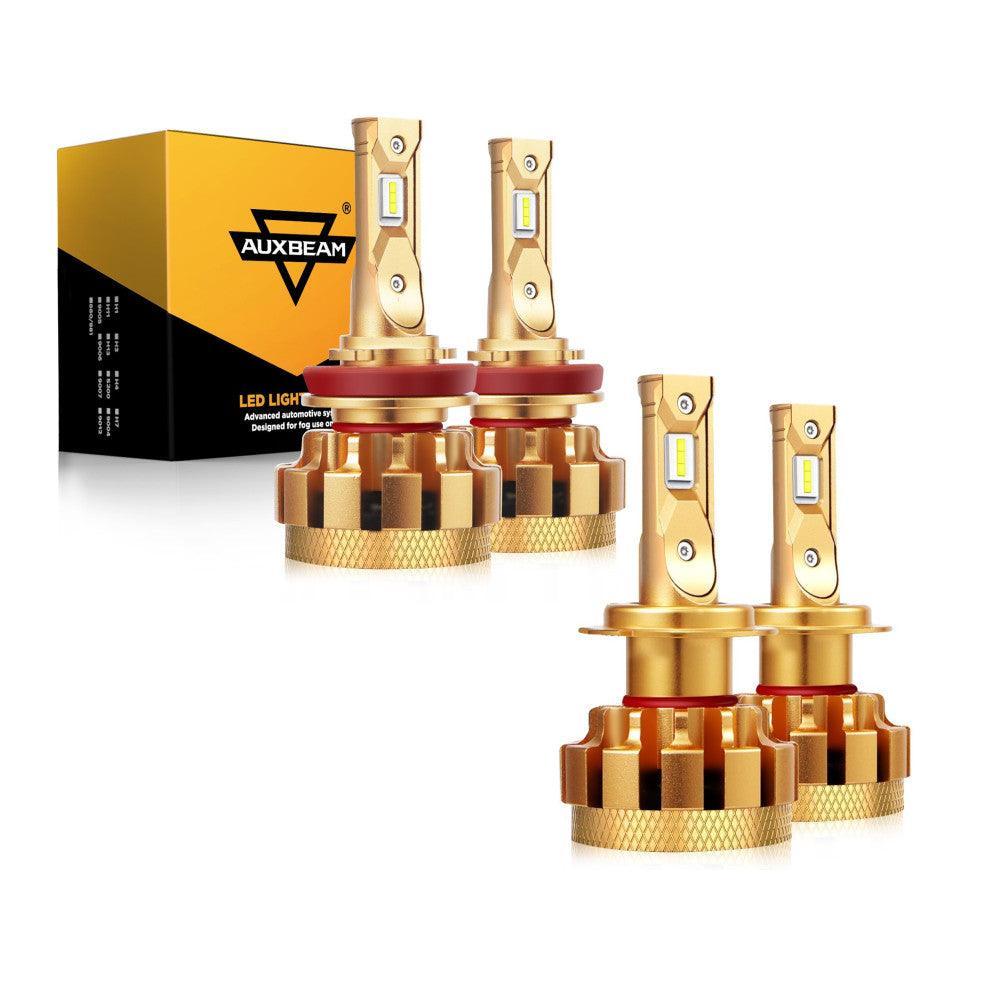 مجموعة مصابيح LED لسيارات فولكس فاجن جولف F-16 Plus موديل 2018-2019، فئة السيارات 28000LM، مصابيح عالية/منخفضة/ضباب