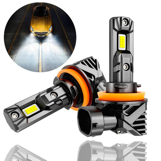 🆕H11 H9 H8 H16JP LED Headlight Bulbs/Fog Lights Q15 Series Fanless & Wireless 60W 18000LM 6500K Cool White | 2 Bulbs - Auxbeam  – éclairage LED auto