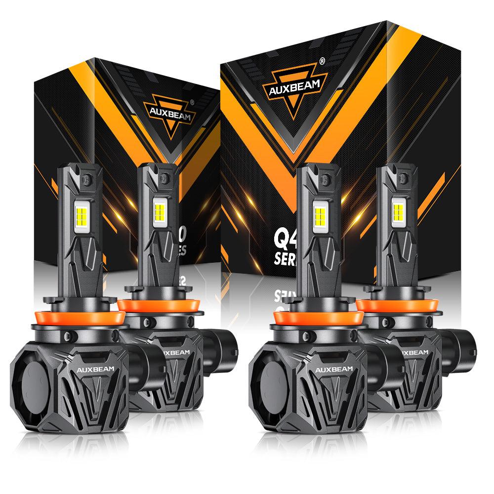 🆕Ultra-High Brightness Q40 Series 30000LM 120W LED Headlight Bulbs 6500K Cool White - Auxbeam  – éclairage LED auto