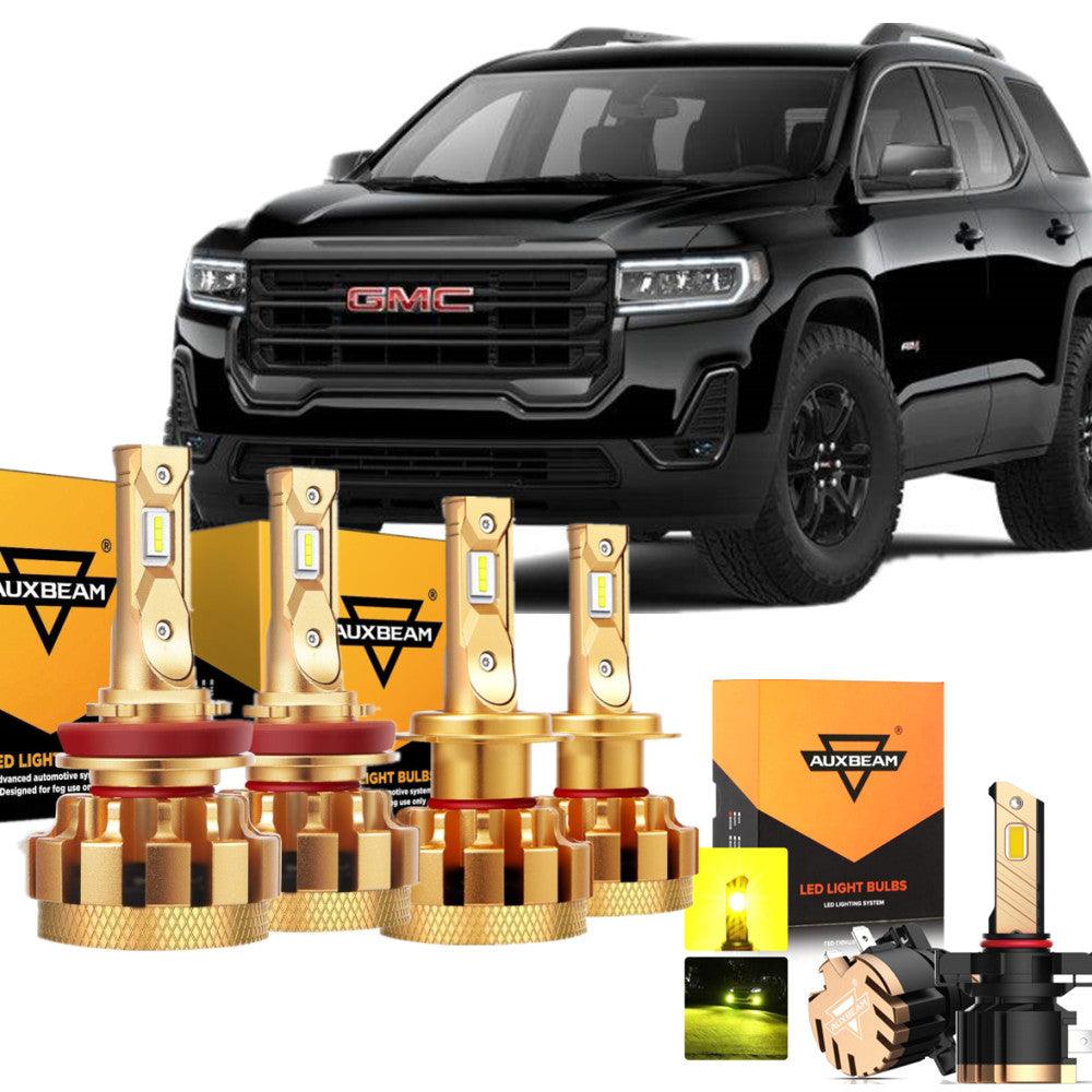 For 2007-2012 GMC Acadia F-16 Plus Series Built-in Canbus Automotive Grade 14000LM LED Light Bulbs High Low Beam Bundle - Auxbeam  – éclairage LED auto