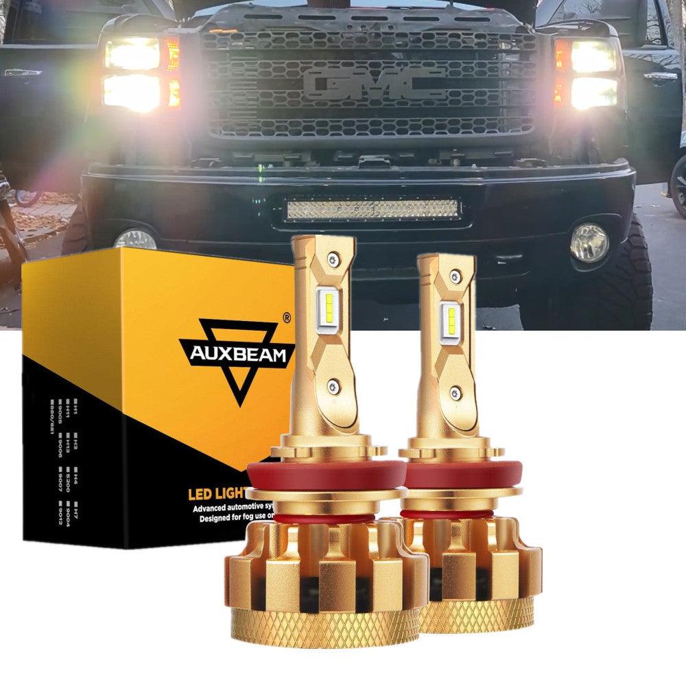 🔥For 2007-2014 GMC Sierra 2500 HD F-16 Plus Series Built-in Canbus Automotive Grade 14000LM LED Light Bulbs High Low Beam Bundle - Auxbeam  – éclairage LED auto