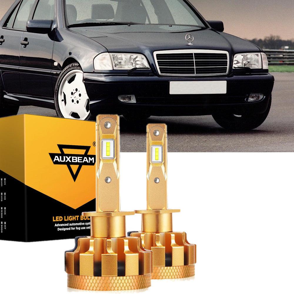 For 2000 Mercedes-Benz C43 AMG with halogen headlamps LED Light Bulbs High Low Beam Bundle - Auxbeam  – éclairage LED auto