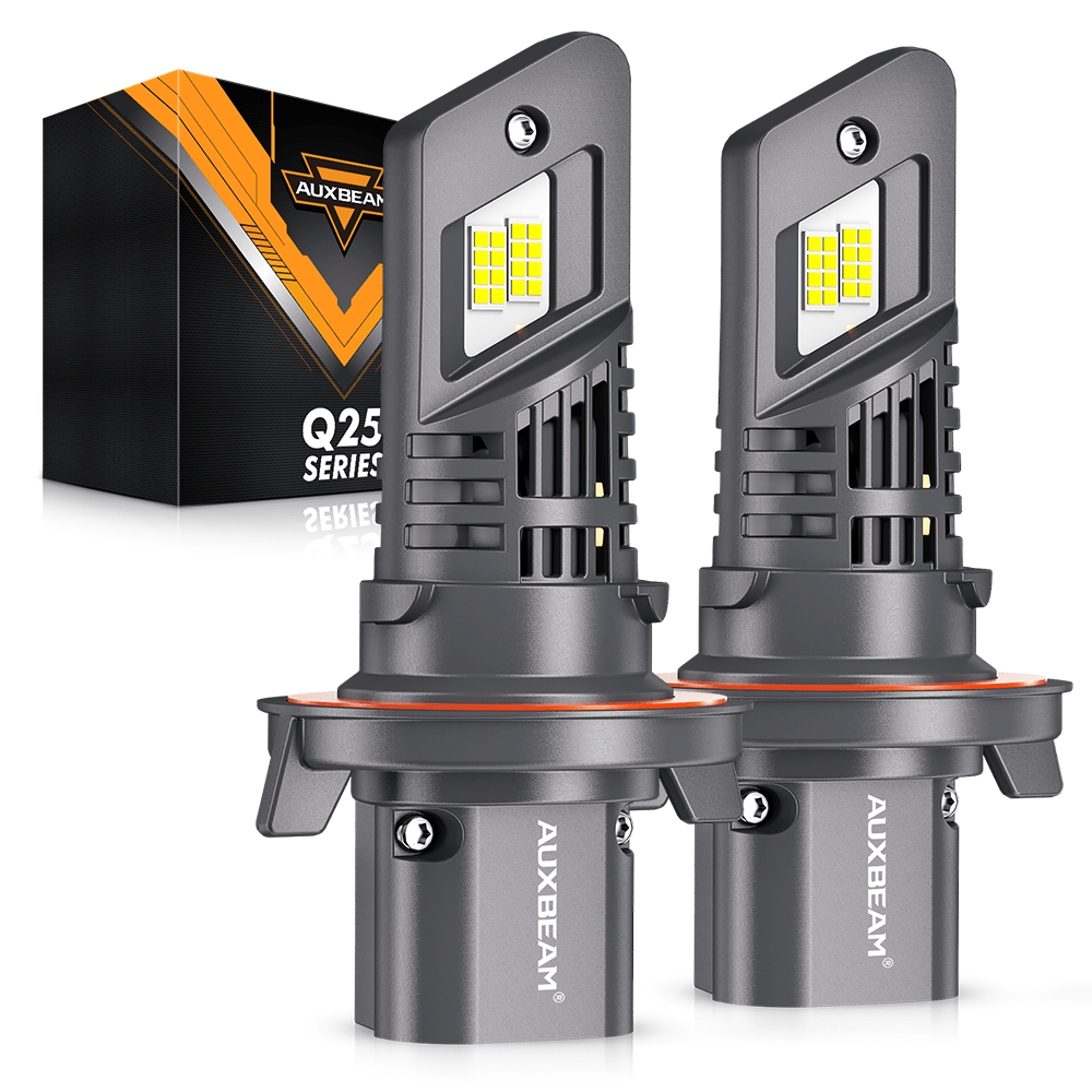 🆕Real 1:1 Size Q25 Series 20000LM 70W LED Headligt Bulbs 6500K Cool White - Auxbeam  – éclairage LED auto