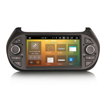STOCK EU Erisin ES8575F 7 "DSP Android 13.0 Autoradio GPS pour Fiat Citroen Nemo Peugeot Bipper Fiorino Qubo Multimédia