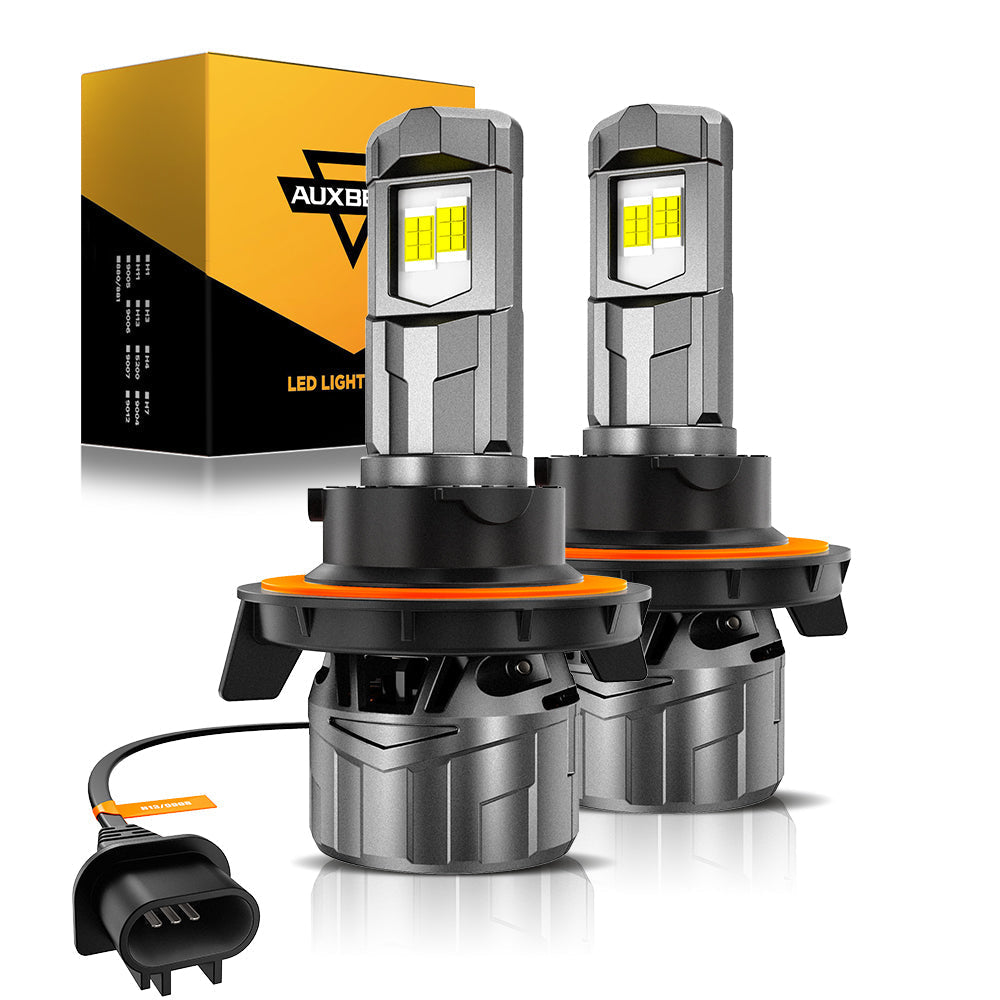 🆕H13/9008 LED Headlight Bulbs 100W 22000LM F18 Series 1:1 Mini Size 6500K Cool White | 2 Bulbs