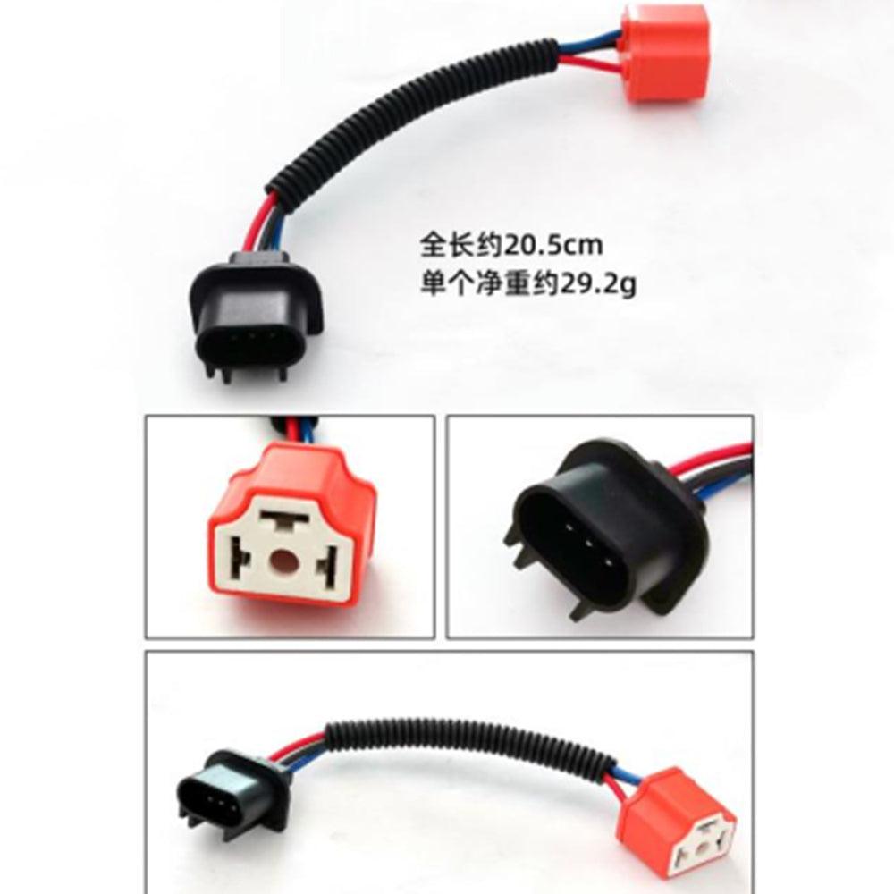 H13 Male to H4 Female Adapter Wiring Harness Connector Headlight Conversion for Headlight/Fog Light 2pcs/Set