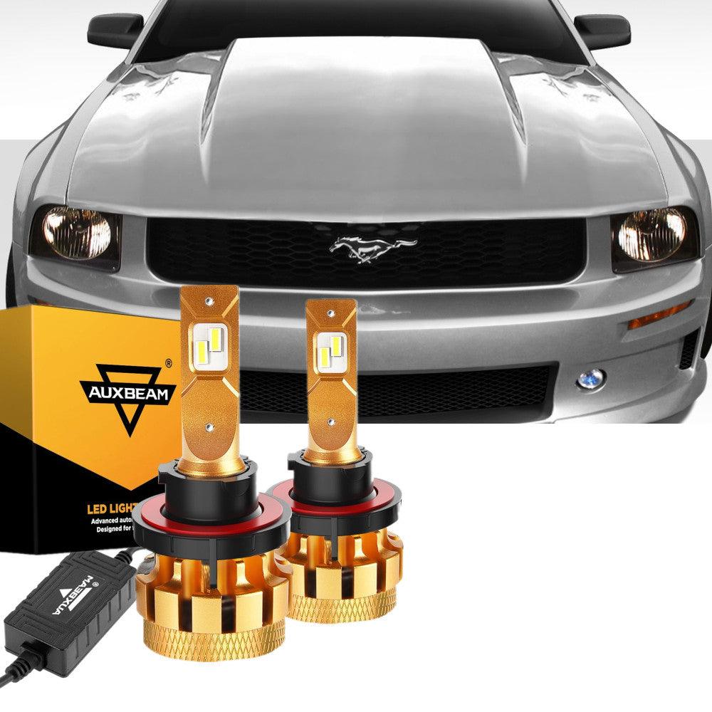 For 2005-2006 Ford Mustang(GT) F-16 Plus Series Built-in Canbus Automotive Grade 14000LM LED Light Bulbs High Low Beam Bundle - Auxbeam  – éclairage LED auto