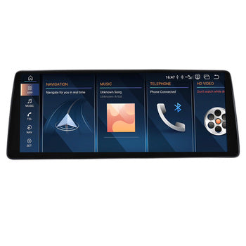 Ultra Mince 12.8 "Carplay Android Radio Lecteur Multimédia Autoradio GPS Navigation pour BMW X5 E70 X6 E71 CCC CIC