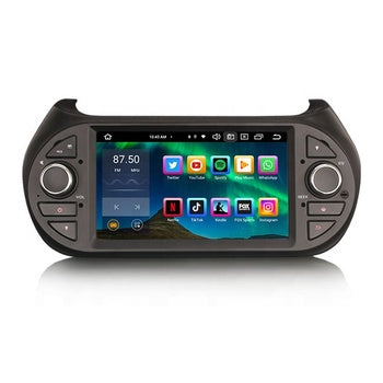 Stock UE Erisin ES8575F 7 "DSP Android 13.0 Lecteur Dvd de voiture pour Fiat Fiorino Qubo Citroen Peugeot CarPlay Auto Multimédia Stéréo