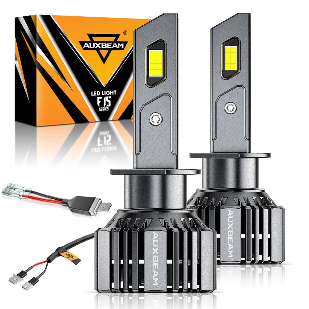 20% Smaller Size F15 Series 20000LM 90W LED Headlight Bulbs 6500K Cool White - Auxbeam  – éclairage LED auto