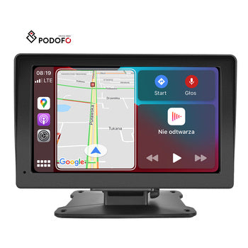 Podofo Portable sans fil Carplay écran Airplay Android Auto autoradio stéréo BT 7 "écran tactile moniteur intelligent Auto électronique