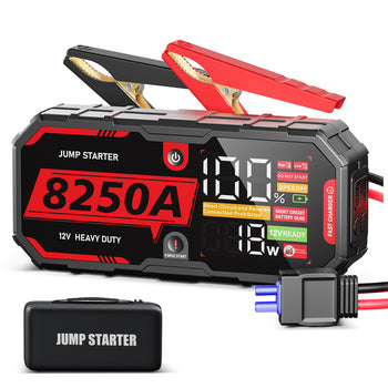 Livraison gratuite depuis les entrepôts européens 8250A 12V Portable Car Jump Starter Power Bank Boost Battery CAR Starter