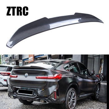 Pour BMW X4 G02/X4M F98 Style PSM véritable matériau en Fiber de carbone aileron arrière aile de coffre 2019-2025