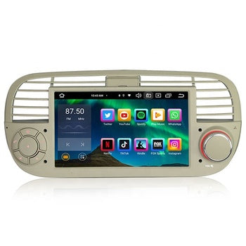 Stock EU Erisin ES8550FW 7 "Android 13 IPS GPS 4G sans fil CarPlay lecteur Dvd de voiture SWC DTV DSP pour Fiat 500/500C/S/E autoradio