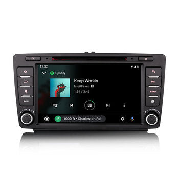 STOCK EU Erisin ES8526S 8 "pour Skoda Octavia Rapid Roomster superbe Yeti Android 13.0 autoradio DSP CarPlay
