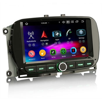 Erisin ES6751FN Android 14 Octa-Core Car GPS Multimedia Player DSP 64GB BT5.0 Hybrid GPS for 500 500C 500S 500E 500 Vehicles