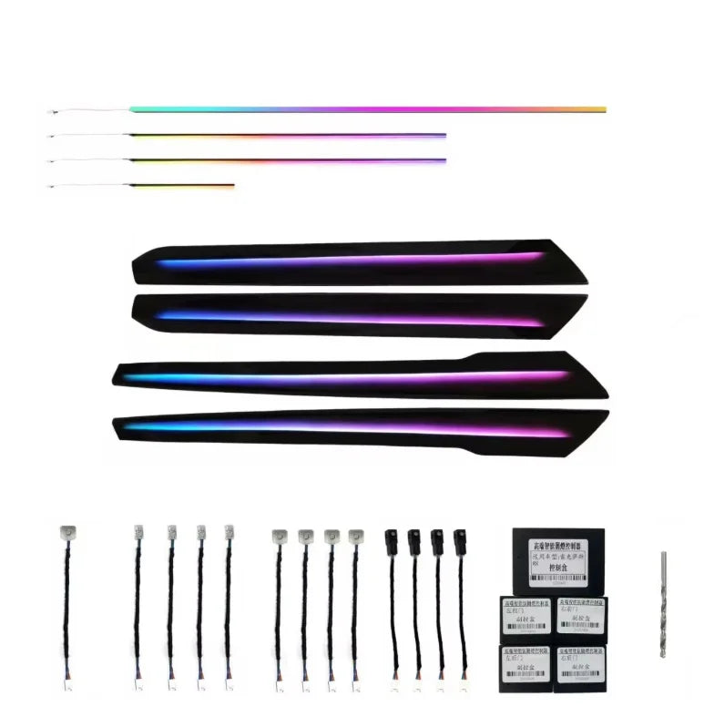 Original 1:1 Mold Ambient Lighting Suitable for Lexus RX 15 -22 Dynamic Flow Light 21 LED Lamps Auto Flashing Interior Lighti