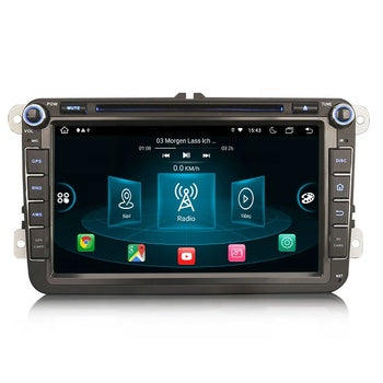 Erisin ES8915V 8 "IPS Android 13 GPS voiture Navi stéréo pour VW Sharan Tiguan Seat Altea Skoda lecteur multimédia de voiture