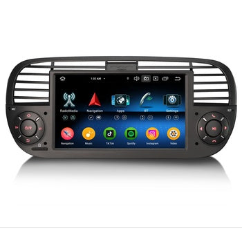 Erisin ES6550FB, Navigation GPS IPS DSP SWC, Lecteur Multimédia pour Voiture Fiat 14.0/500C/500S, Android 500