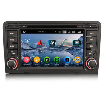 Erisin ES6773AN Android 14 1DIN CarPlay GPS pourAUDI A3 S3 RS3 RNSE-PU stéréo BT5.0 SWC DTV DSP