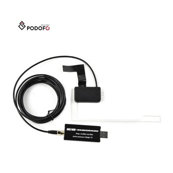Podofo DAB Box externe DAB + Module d'antenne adaptateur pour autoradio stéréo Android uniquement pour l'Europe