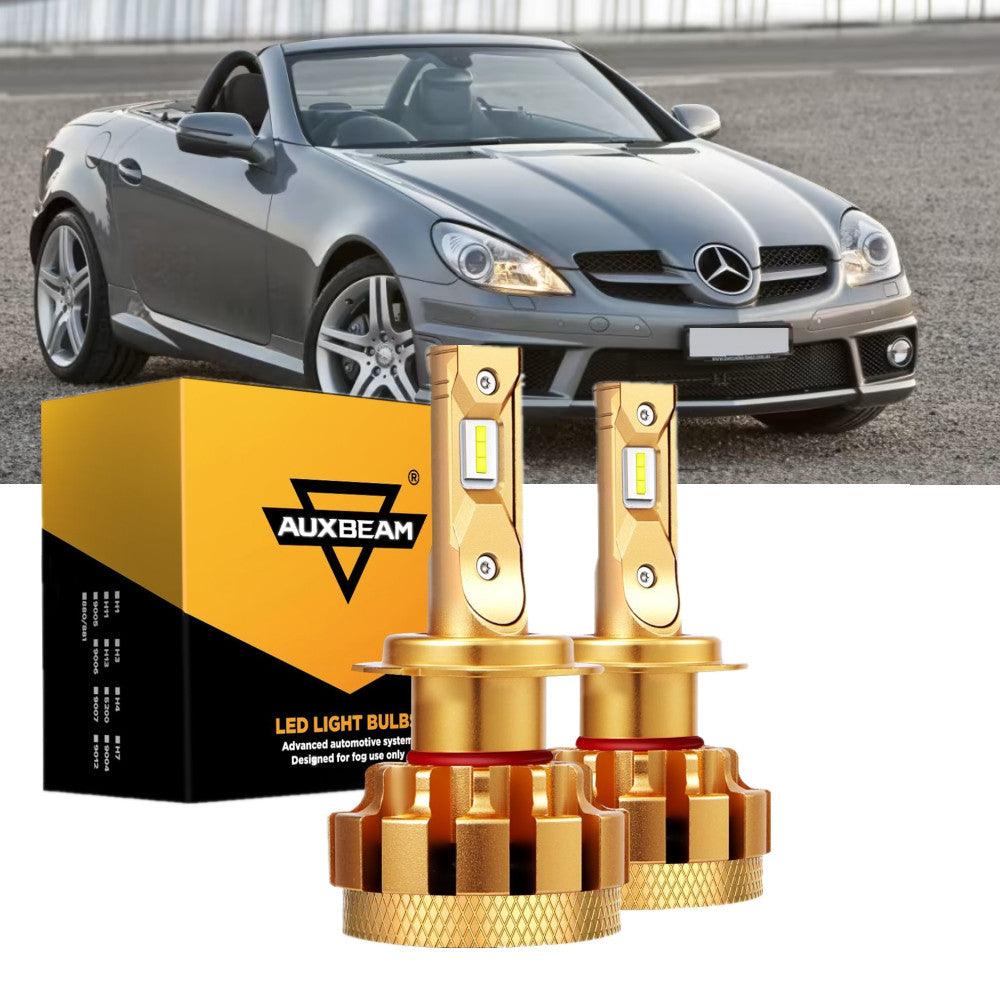 For 2009-2016 Mercedes-Benz SLK300 with Halogen Headlamps F-16 Plus Series Built-in Canbus LED Light Bulbs High Low Beam Bundle - Auxbeam  – éclairage LED auto
