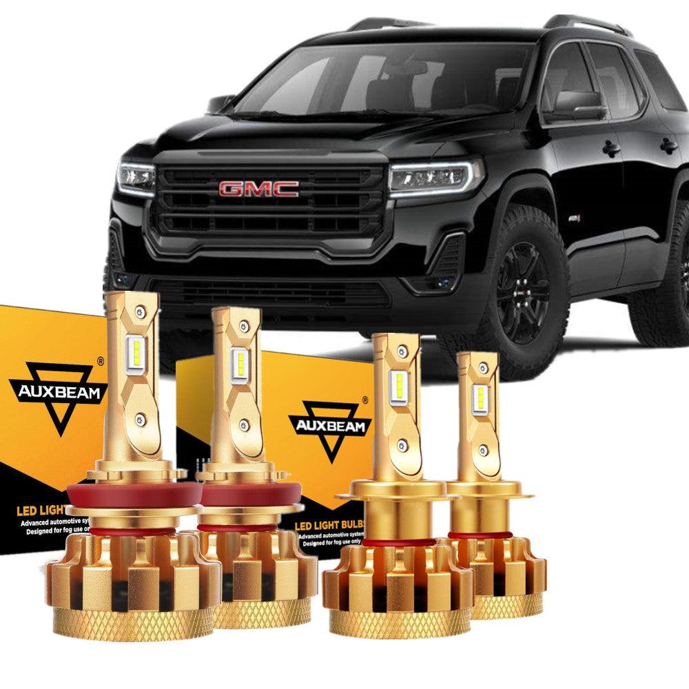 For 2007-2012 GMC Acadia F-16 Plus Series Built-in Canbus Automotive Grade 14000LM LED Light Bulbs High Low Beam Bundle - Auxbeam  – éclairage LED auto