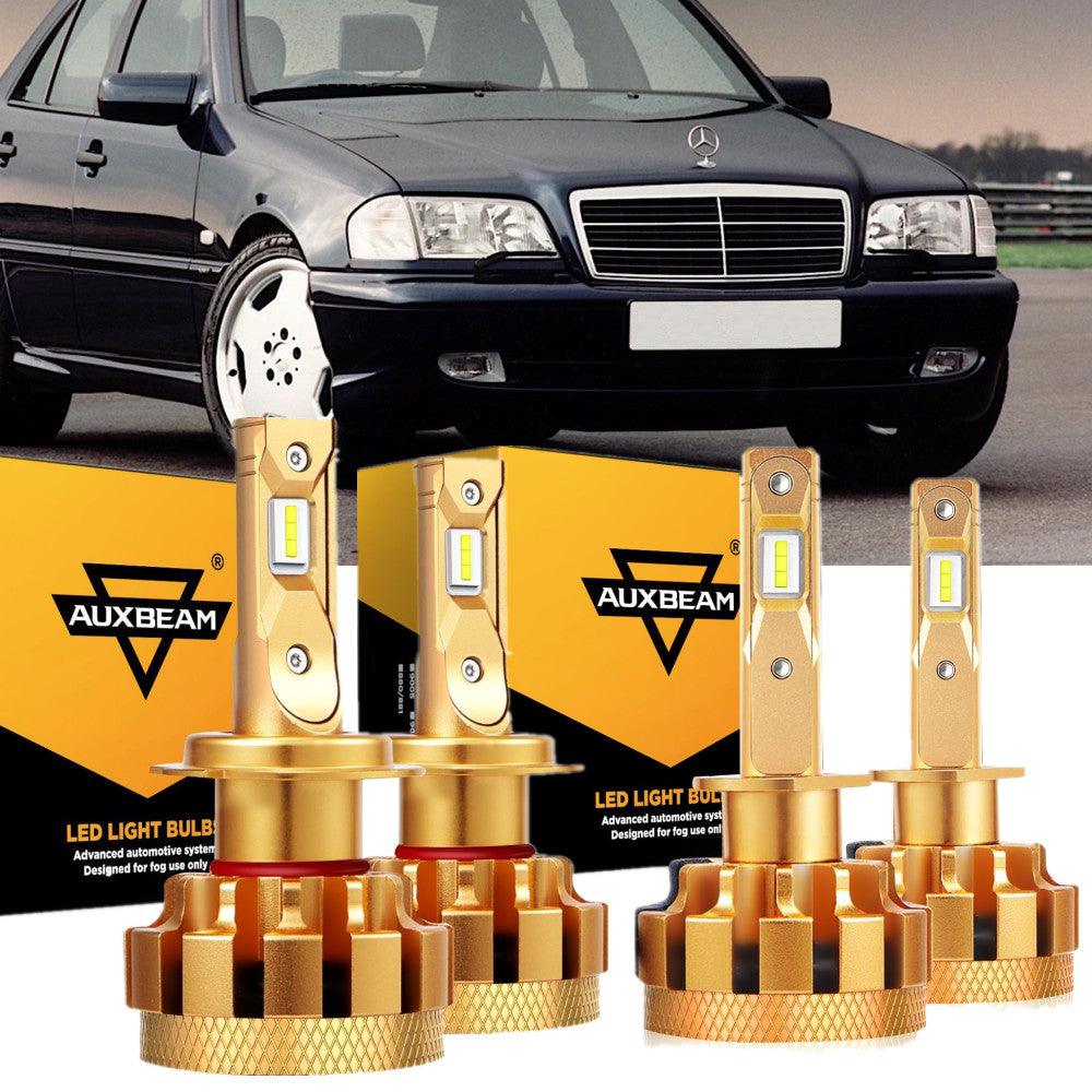 For 2000 Mercedes-Benz C43 AMG with halogen headlamps LED Light Bulbs High Low Beam Bundle - Auxbeam  – éclairage LED auto