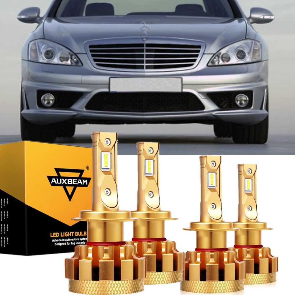 For 2006 Mercedes-Benz S65 AMG with Halogen Headlamps F-16 Plus Series Built-in Canbus LED Light Bulbs High Low Beam Bundle - Auxbeam  – éclairage LED auto