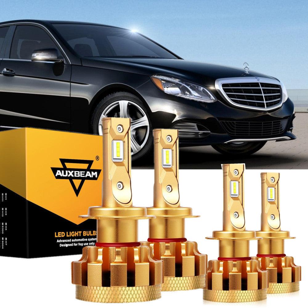 For 2000 - 2009 Mercedes - Benz E320 with Halogen Headlamps F - 16 Plus Series Built - in Canbus LED Light Bulbs High Low Beam Bundle - FORZA - PARIS