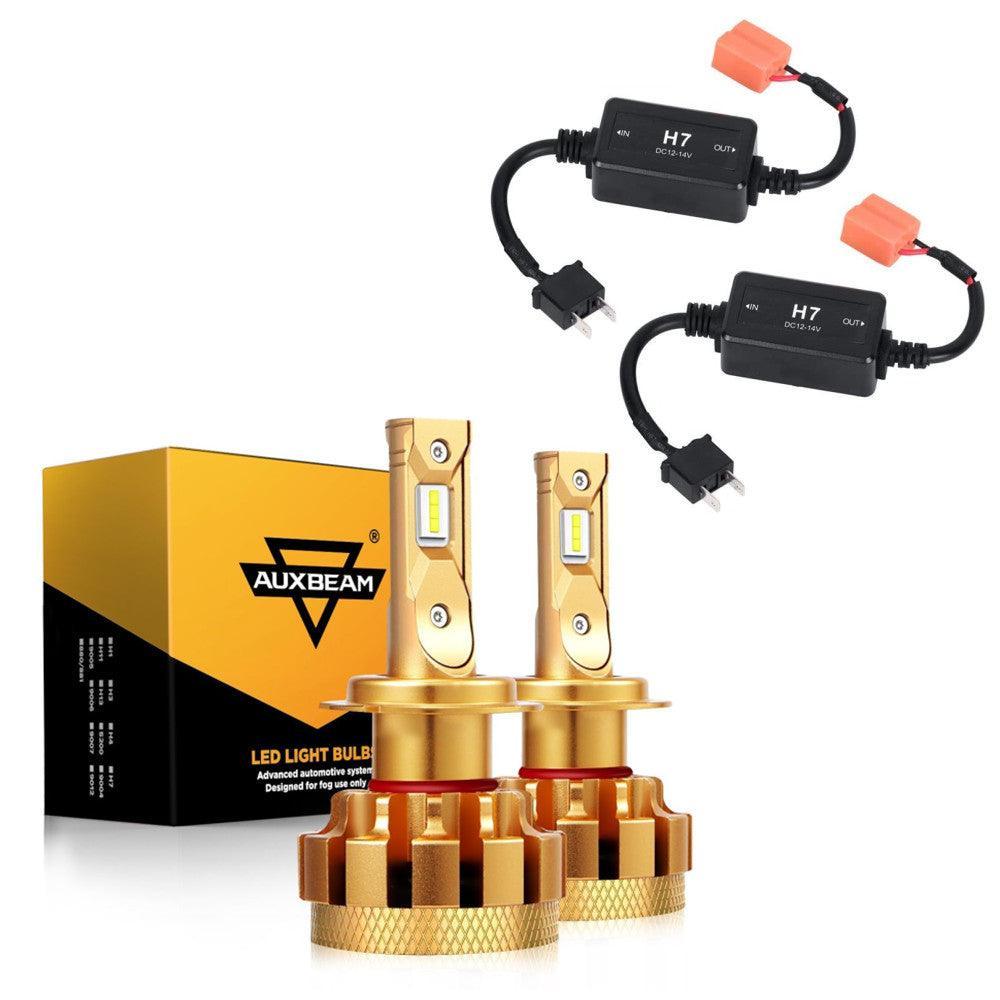 لمبات الإضاءة LED H7 لسيارة مرسيدس بنز E250 موديل 2014-2016، جاهزة للاستخدام في Canbus، سلسلة F-16 Plus، درجة 14000 لومن