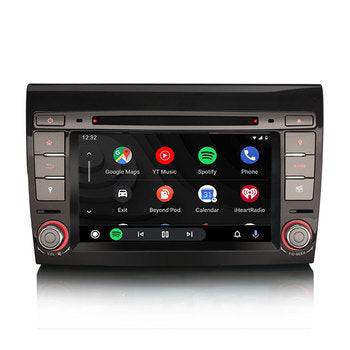 Erisin ES8571F 7 "IPS DSP Android 13.0 Lecteur DVD de voiture pour Fiat Bravo CarPlay Auto GPS Stereo BT5.1 4G Dual Band WiFi