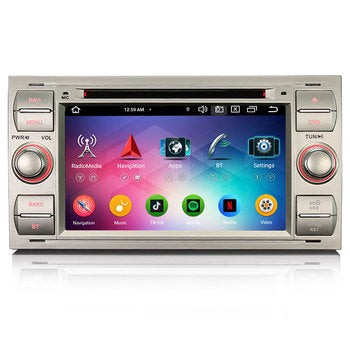 STOCK UE Erisin ES6766FSN Android 14 pour Ford C-Max S-Max Transit CarPlay GPS 4G DSP