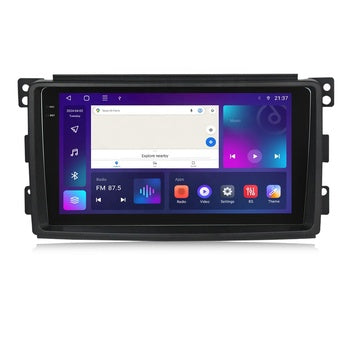 MEKEDE UE Stock en France Voiture Lecteur Dvd Autoradio Écran QLED Car-play pour Benz Smart Fortwo 451 2007 Android AUTO 2 + 32G
