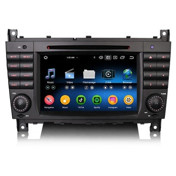 Lecteur multimédia de voiture Erisin ES6769C Android 13.0 DSP IPS pour Mercedes Benz CLC classe W203 classe G W463 CarPlay Auto stéréo