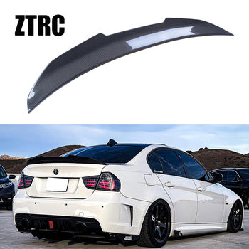 Pour BMW Série 3 E90/E90 M3 Style PSM Aileron arrière en Fiber de carbone véritable Aile de coffre 2004-2011
