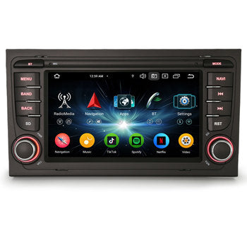 Erisin ES5574A 7 "Android 14.0 GPS voiture pour lecteur DVD écran IPS 64GB RAM système multimédia pour Audi A4 SEAT EXEO autoradio