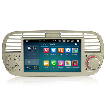 STOCK EU Erisin ES8550FW 7 "Android 13.0 IPS Autoradio GPS pour Fiat 500/500C/500S 500E Stéréo SWC DTV DSP
